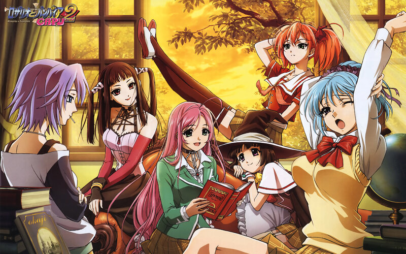 Rosario + Vampire Capu characters
