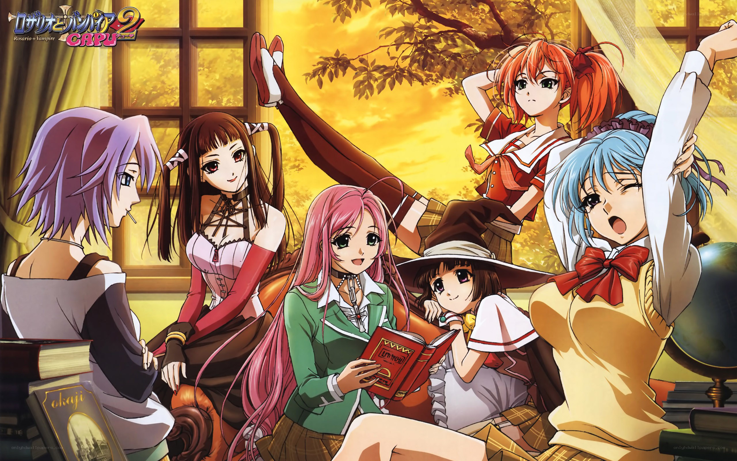 Rosario + Vampire Capu characters