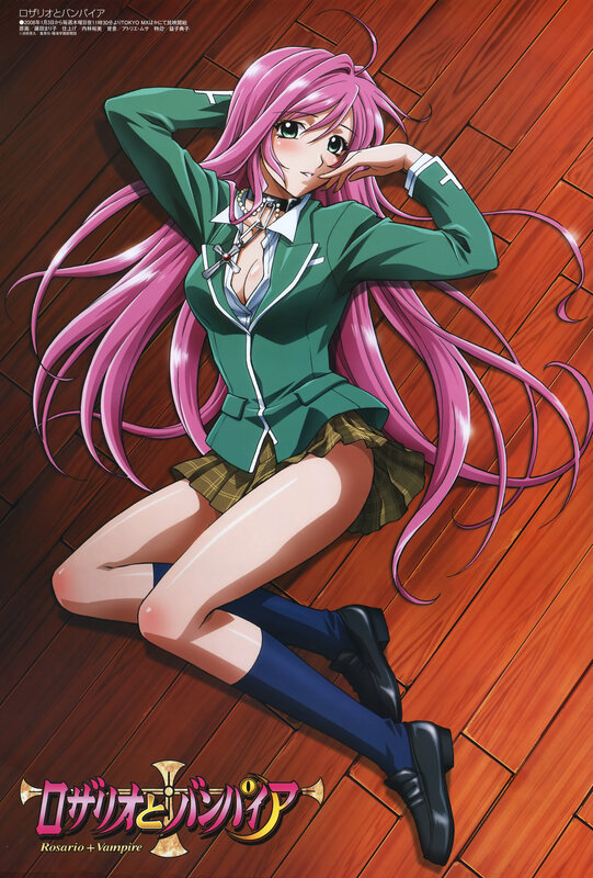 Rosario + Vampire character art