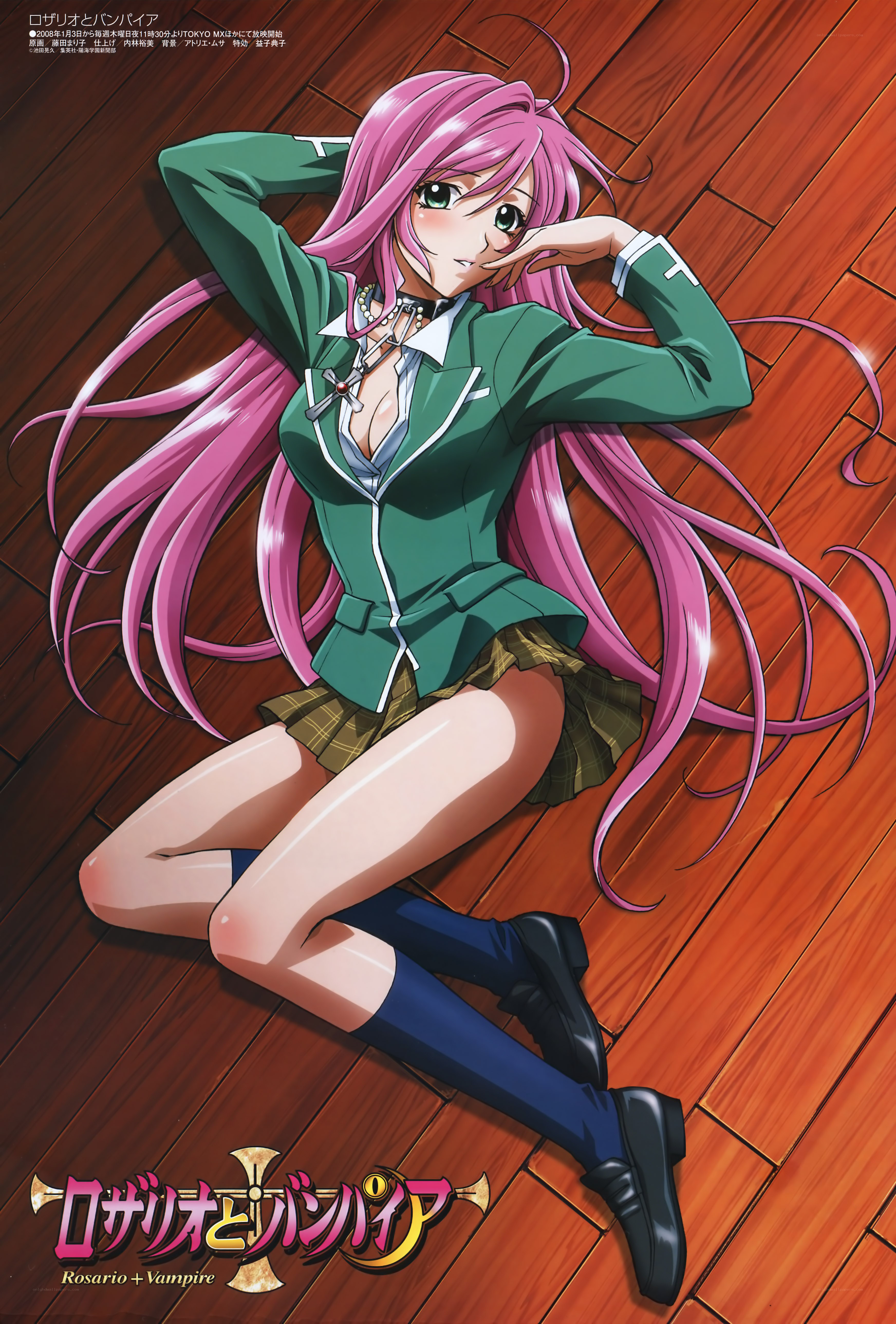 Rosario + Vampire character art