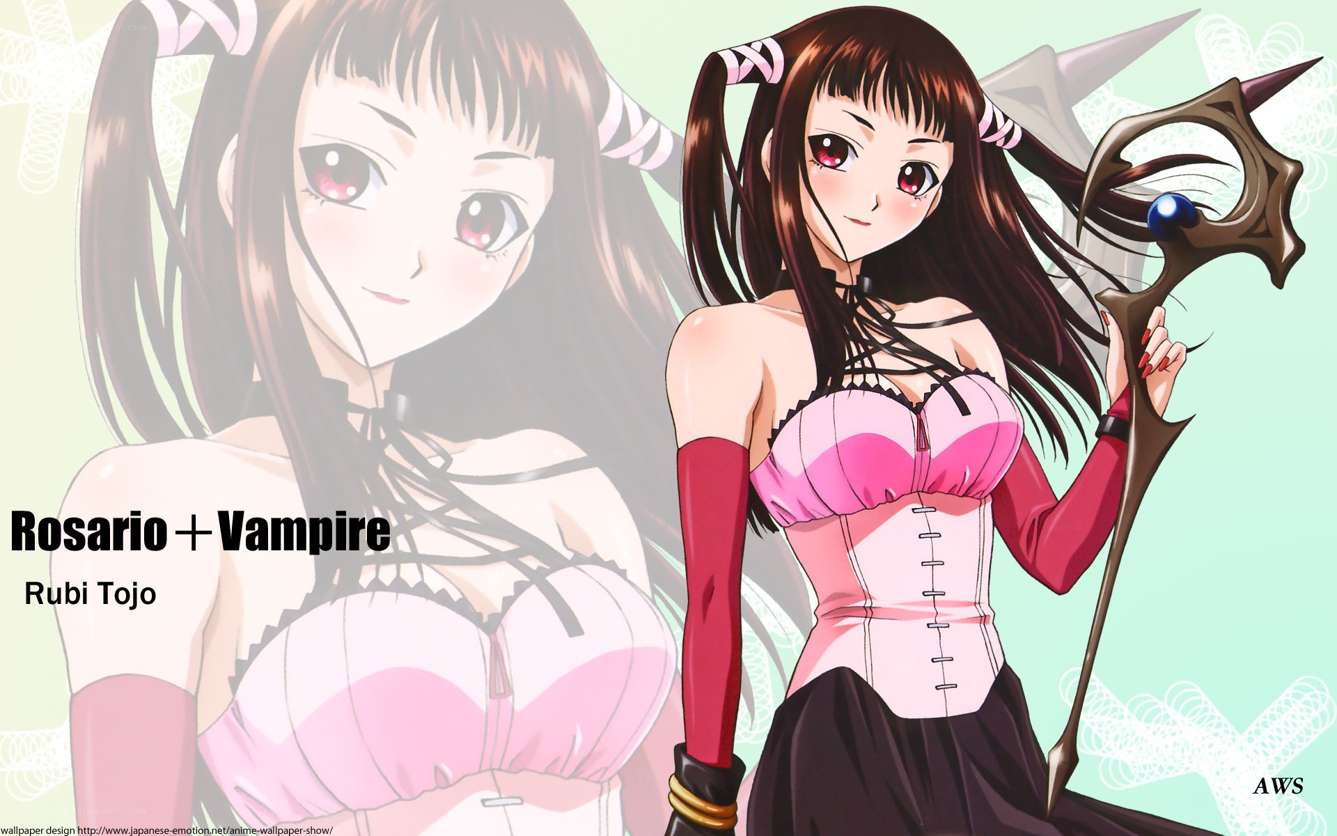 Rosario + Vampire character art