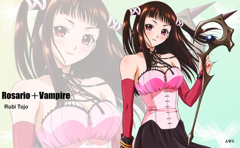 Rosario + Vampire character art