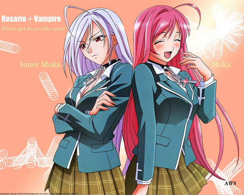 Rosario + Vampire characters