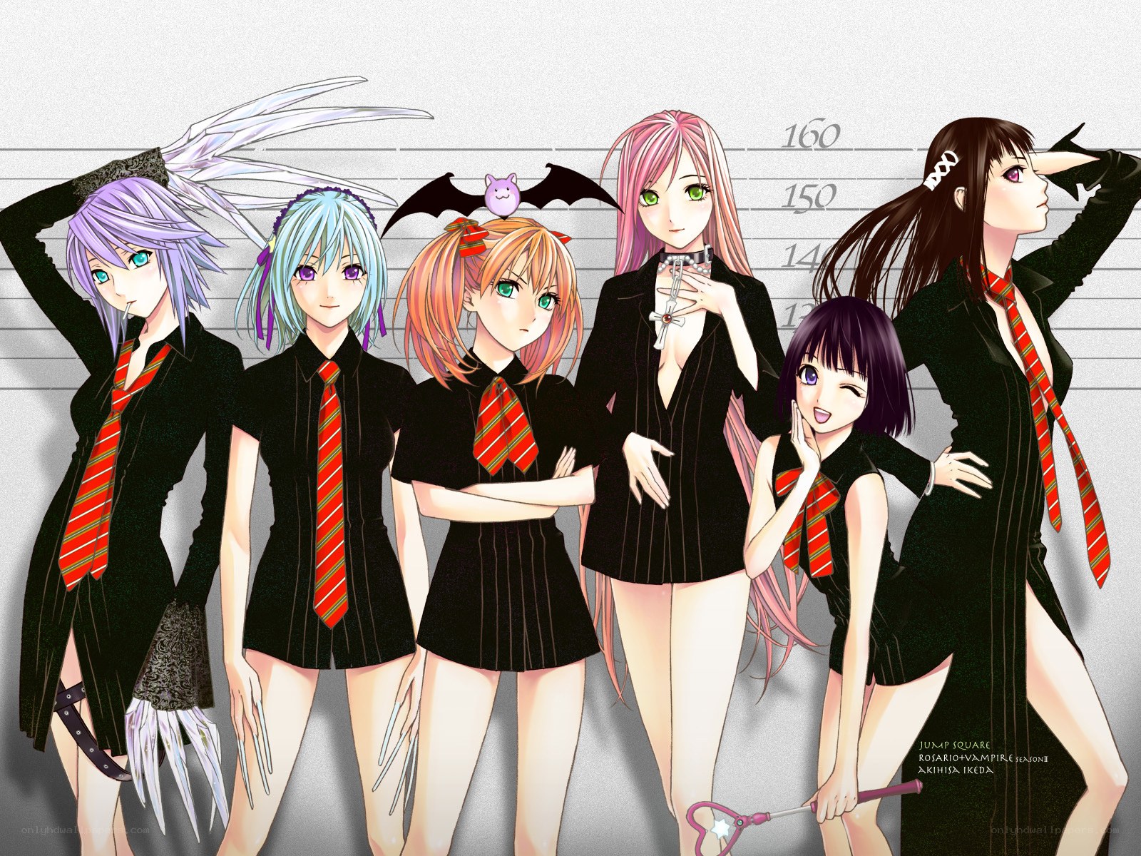 Rosario + Vampire characters