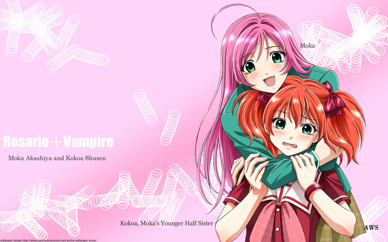 Rosario + Vampire characters