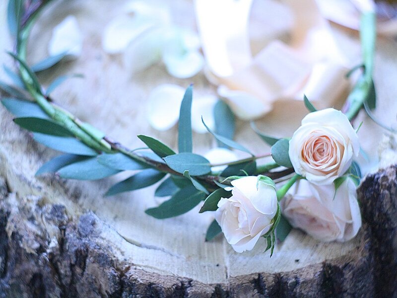 Rose and Eucalyptus Wreath