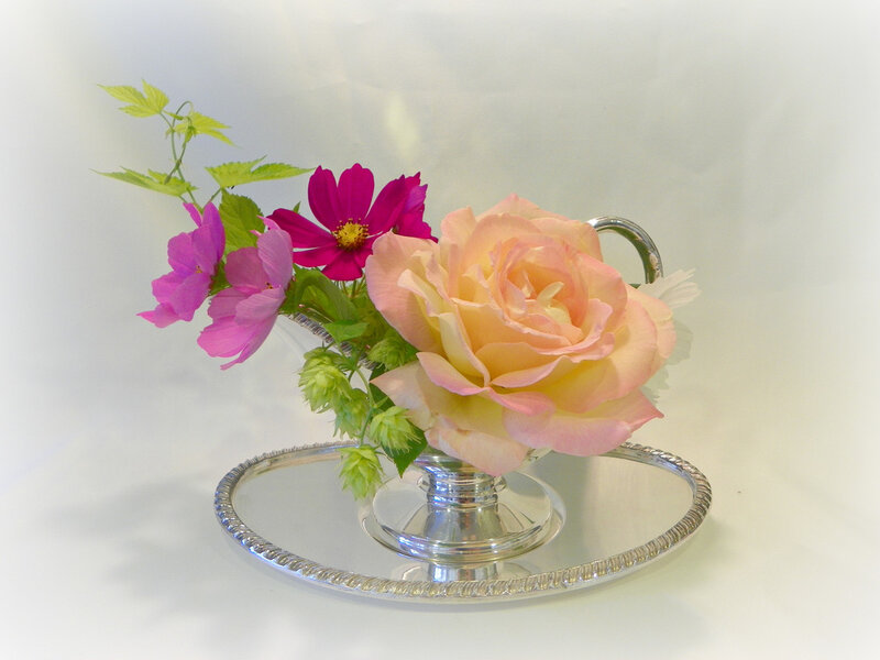 Rose and Flowers in Vase