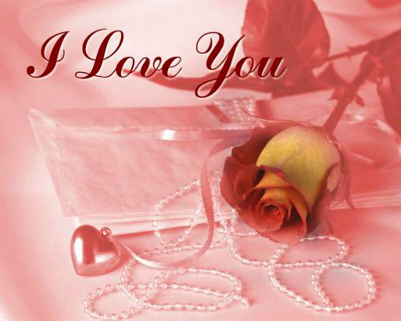 Rose and Heart Necklace