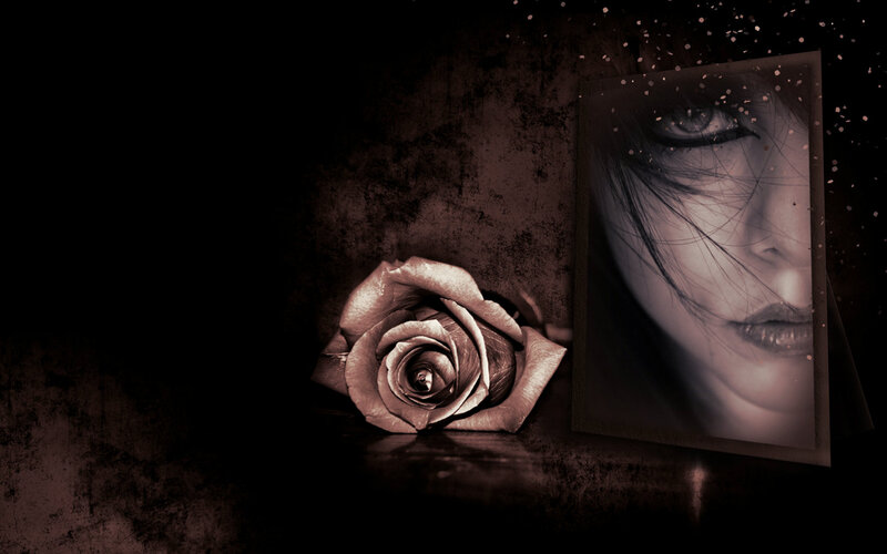Rose and Portrait Photo