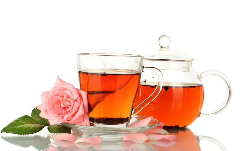 Rose and Tea Set — Pink