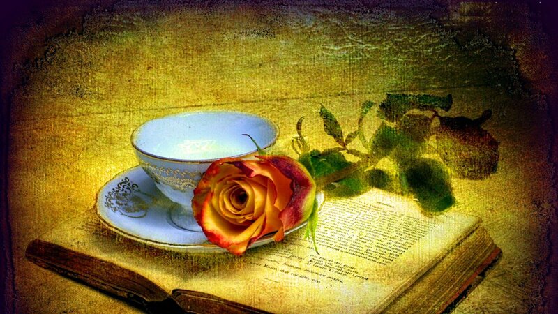 Rose and Teacup — Yellow