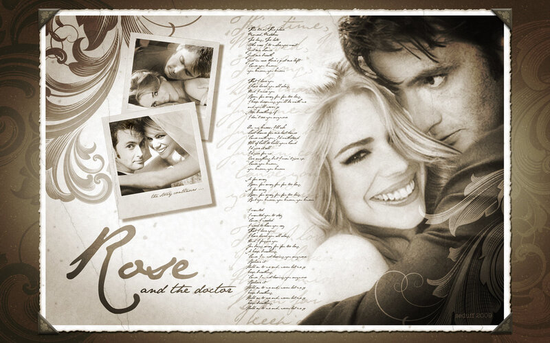 Rose and the Doctor collage
