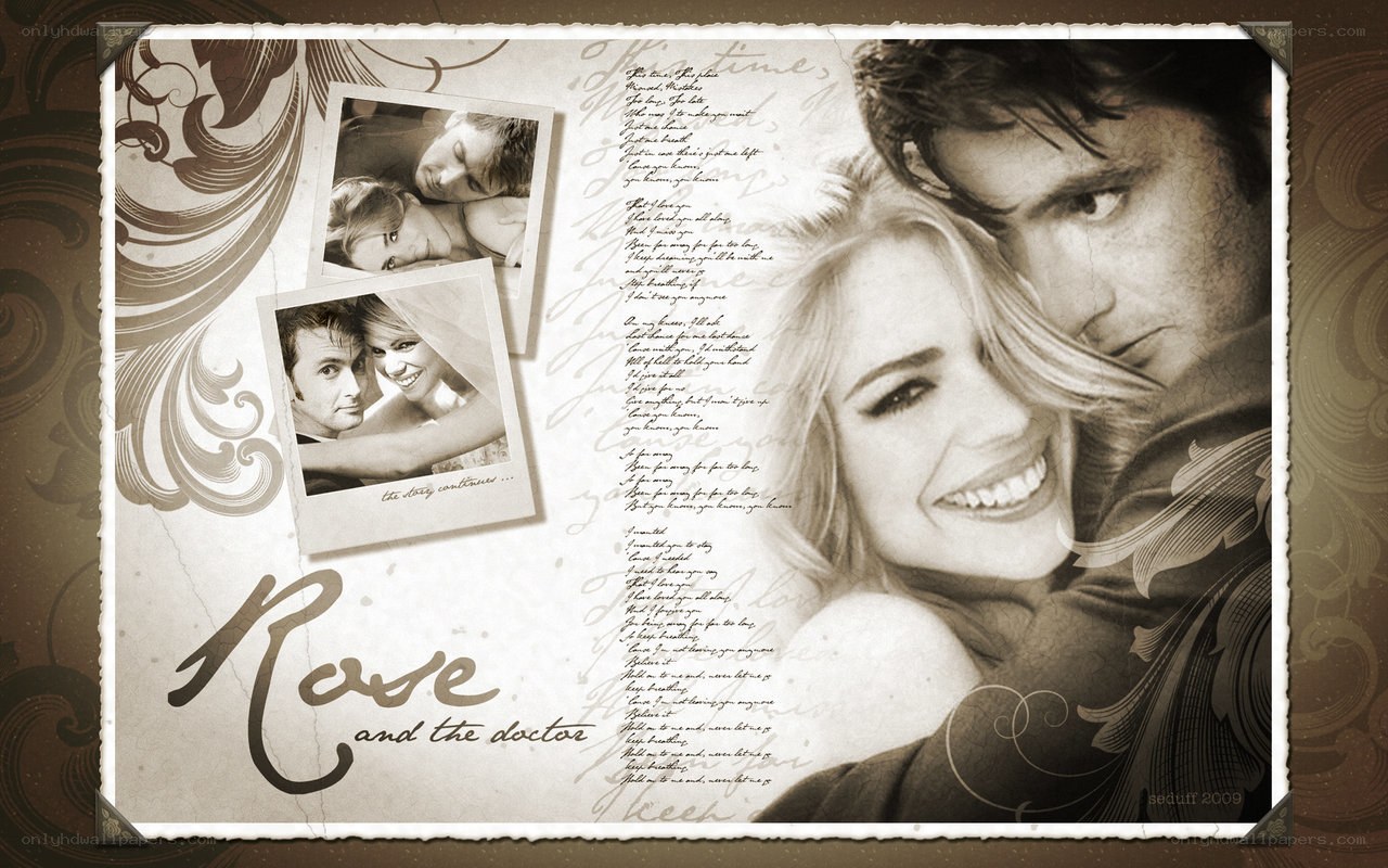 Rose and the Doctor collage