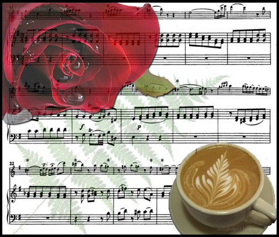 rose coffee music sheet
