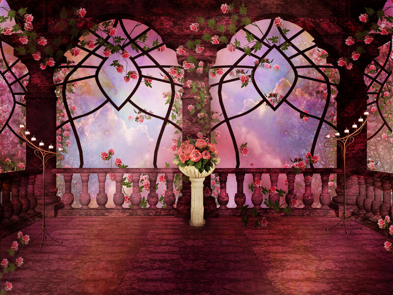 Rose-covered Balcony