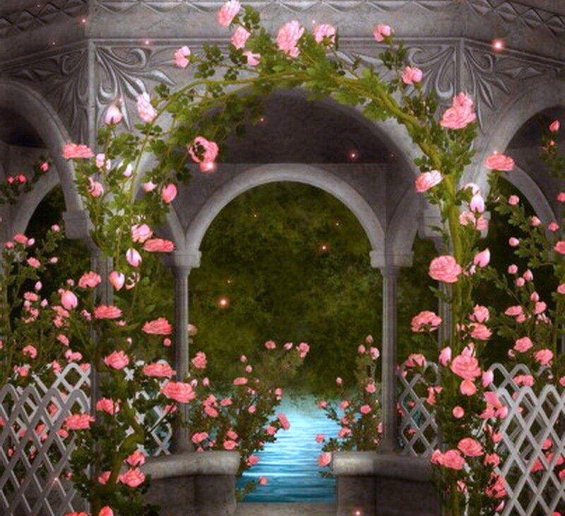 Rose-covered Gazebo