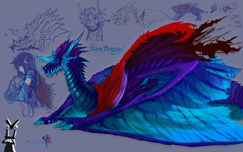 Rose Dragon concept art