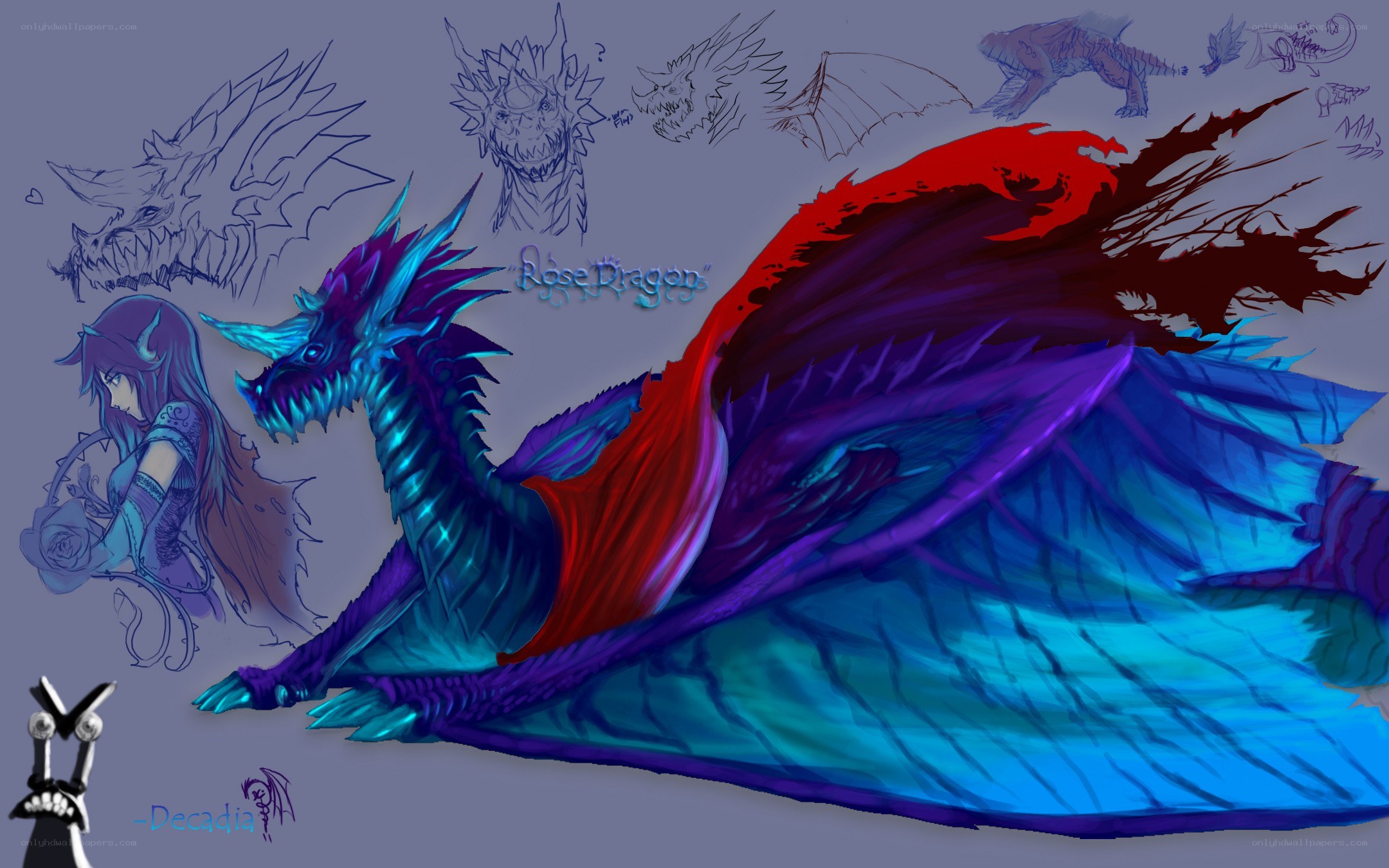 Rose Dragon concept art