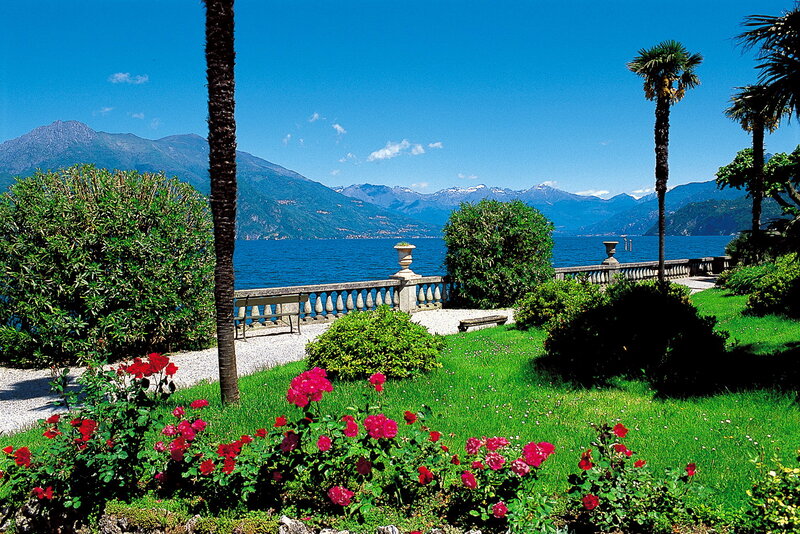 Rose Garden by Lake