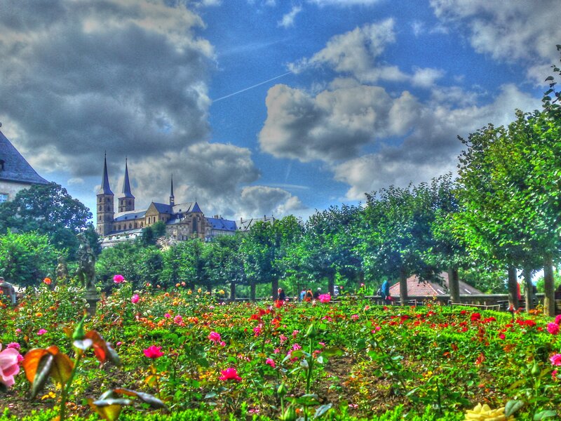 Rose Garden with Cathedral