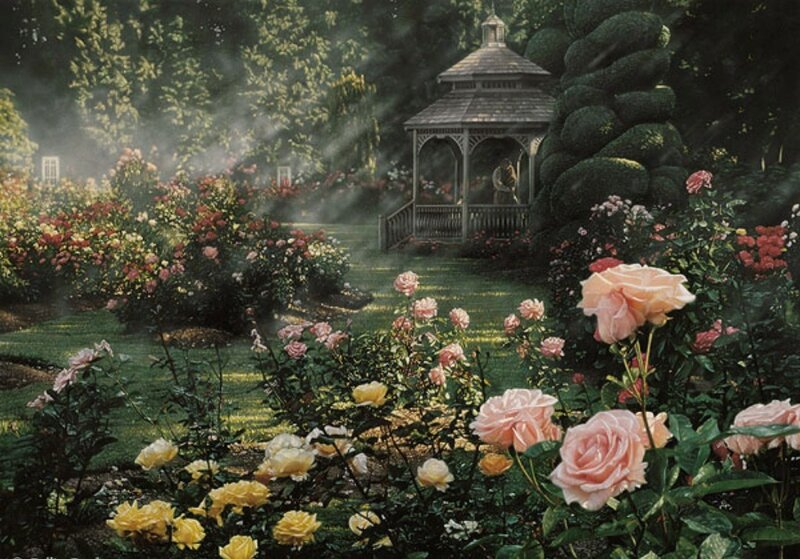 Rose Garden with Gazebo