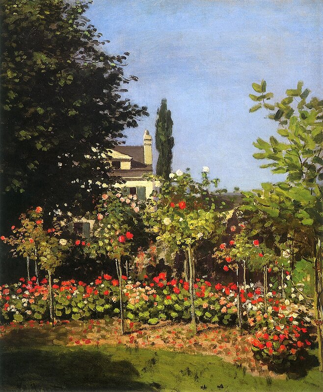 Rose Garden with House — Green