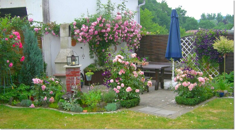 Rose Garden with Patio