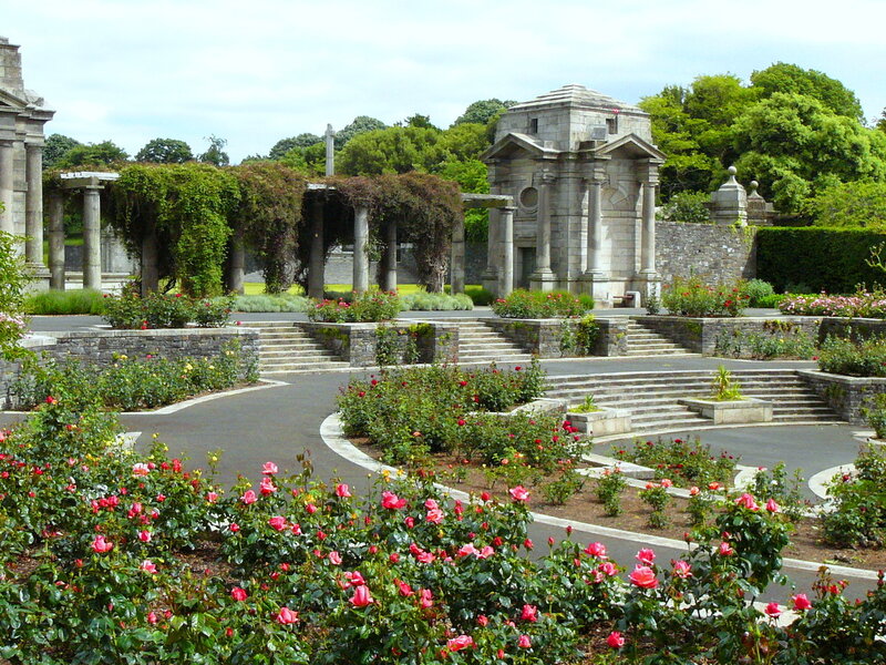 Rose Garden with Stone Structures