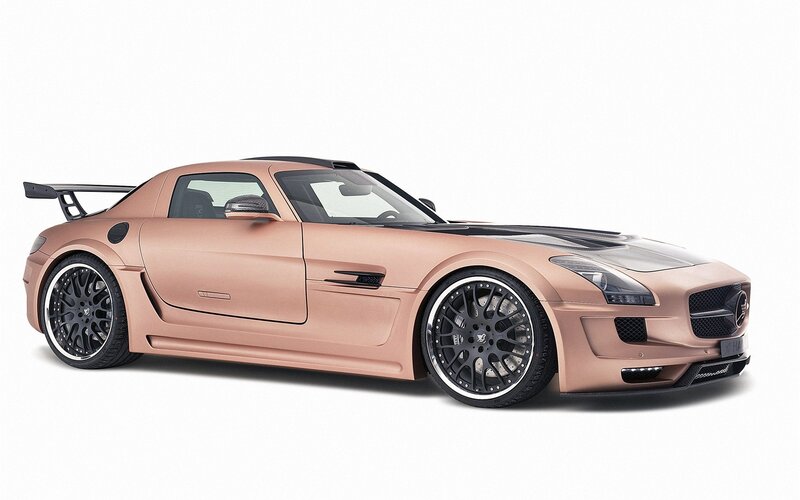 rose gold sports car