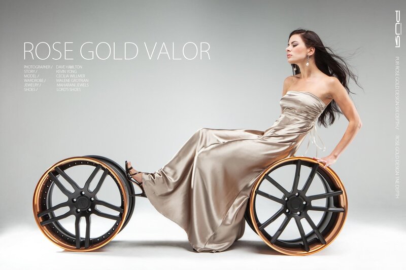 Rose Gold Valor fashion shoot
