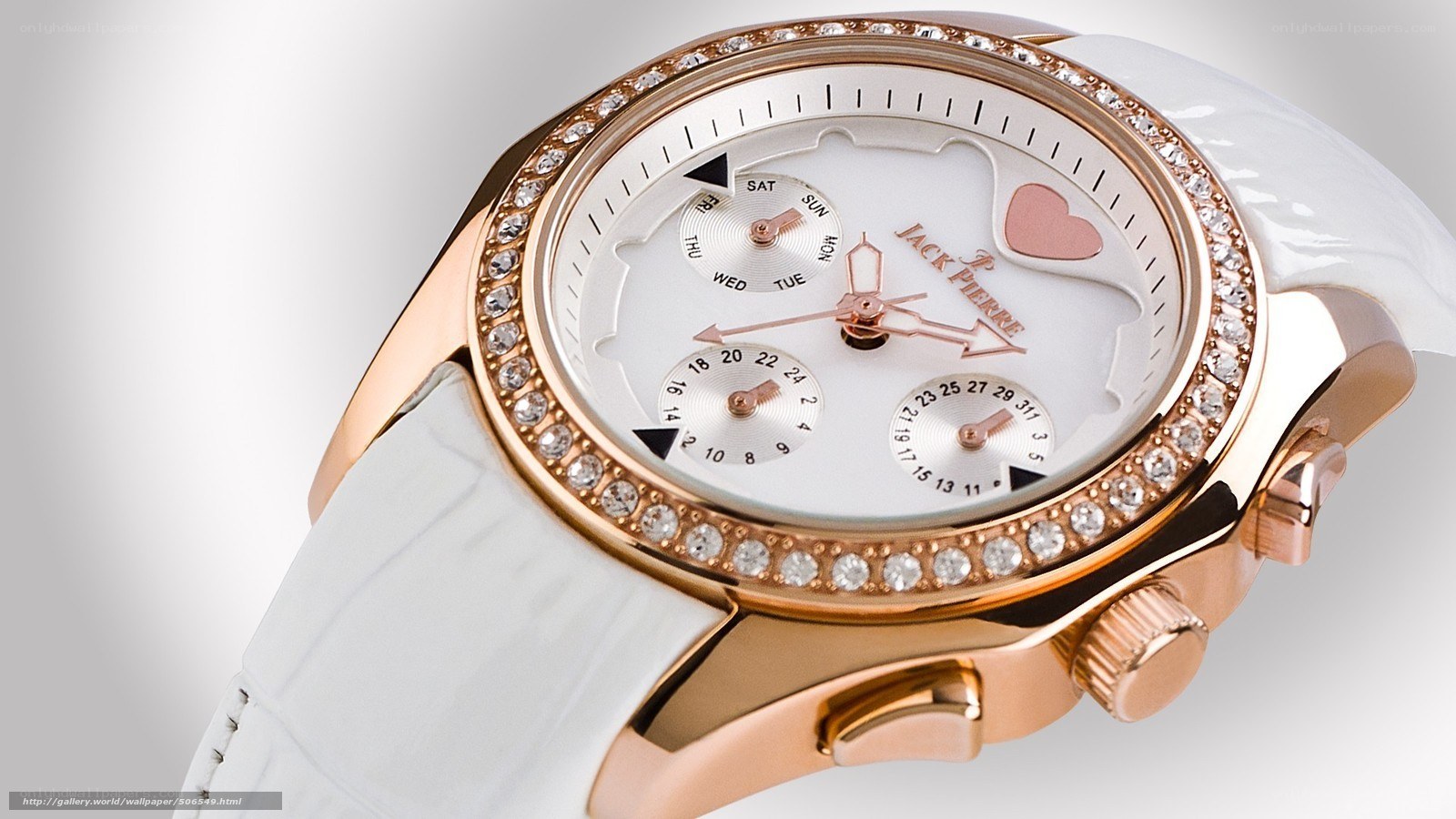 rose gold watch with diamonds