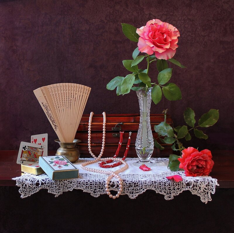 Rose in Glass Vase