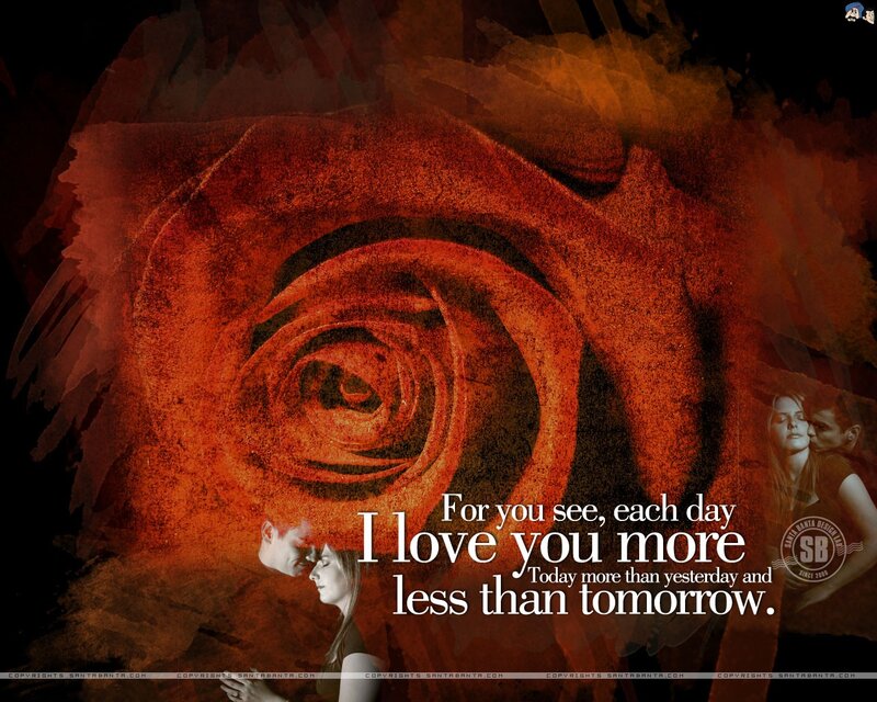 rose love quote wallpaper