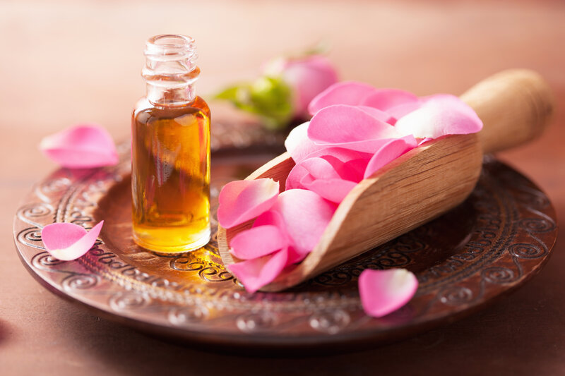 Rose Oil and Petals