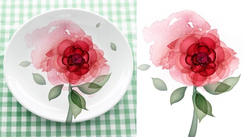 Rose on a Plate