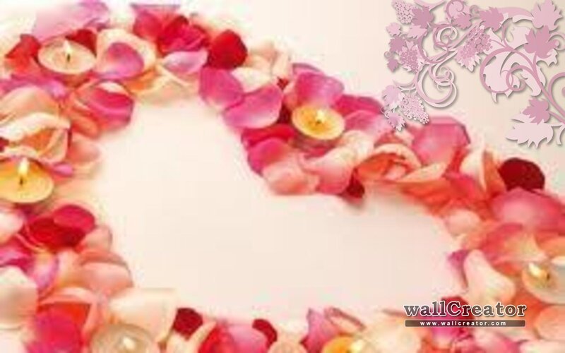 Rose Petals and Candles — Pink