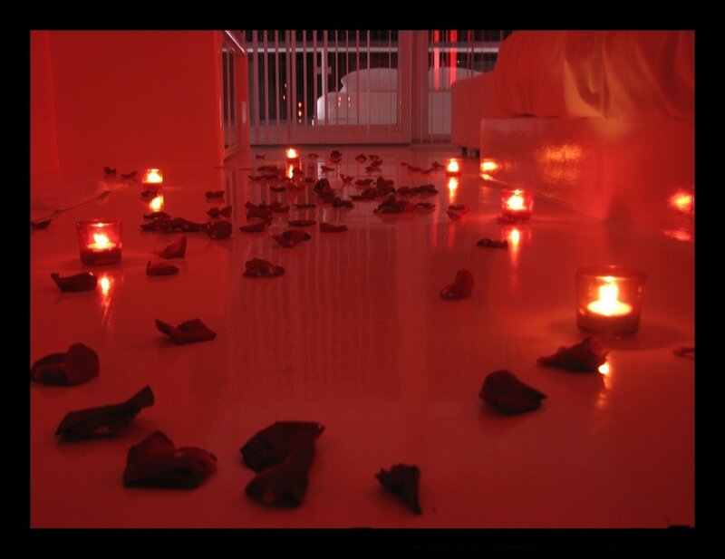 Rose Petals and Candles