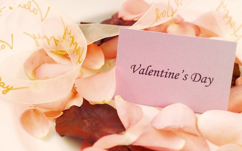 Rose Petals and Card — Pink