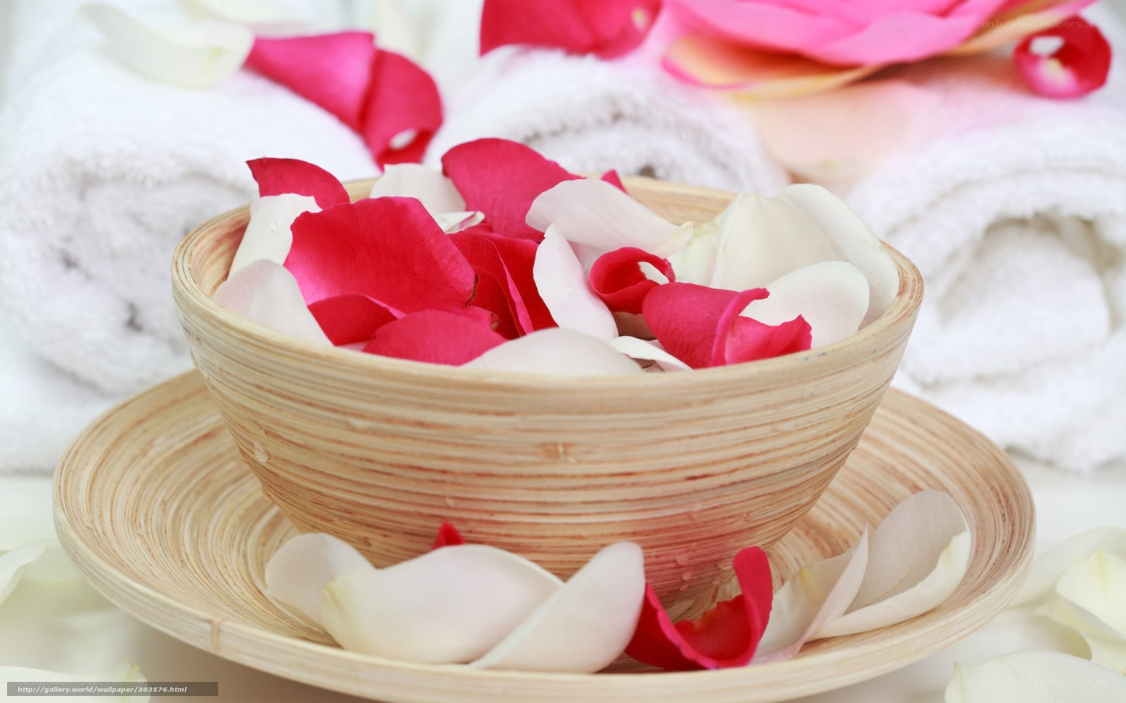 rose petals in a bowl