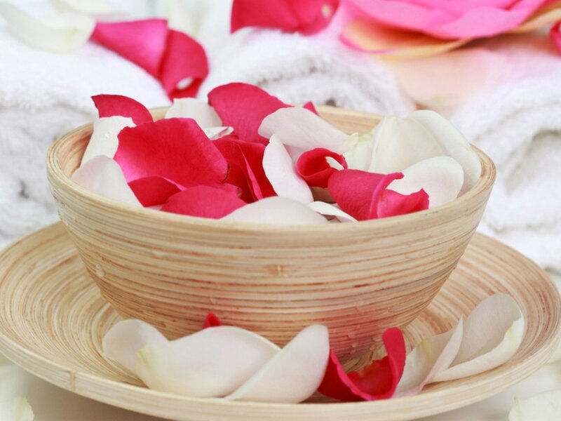 Rose Petals in Bowl