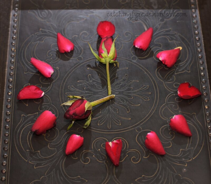 Rose Petals on Tray