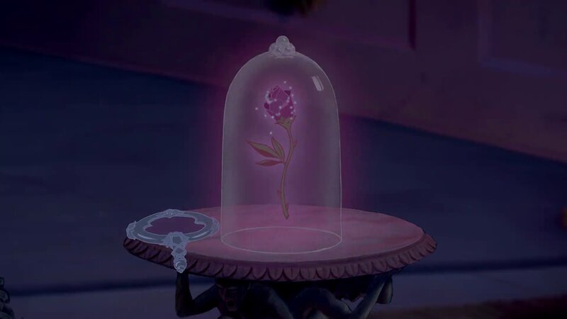 Rose under Glass Dome