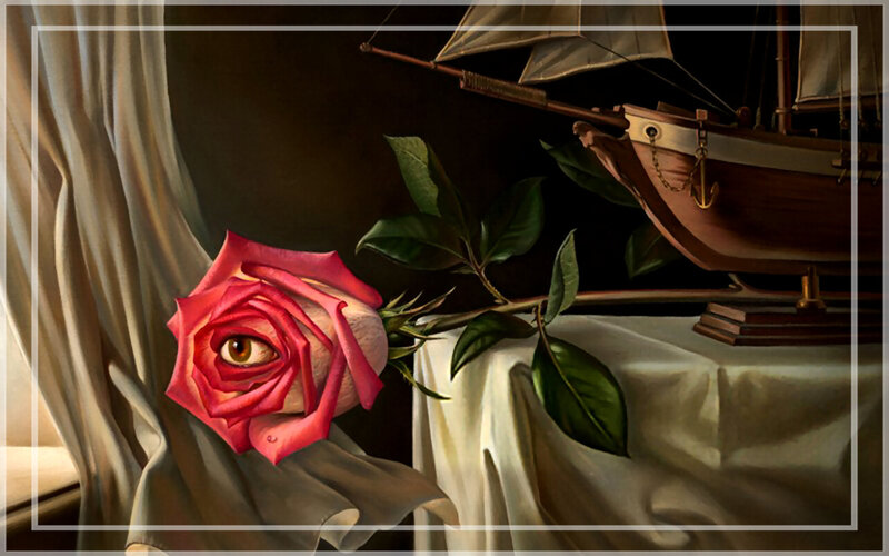 Rose with Eye in Center