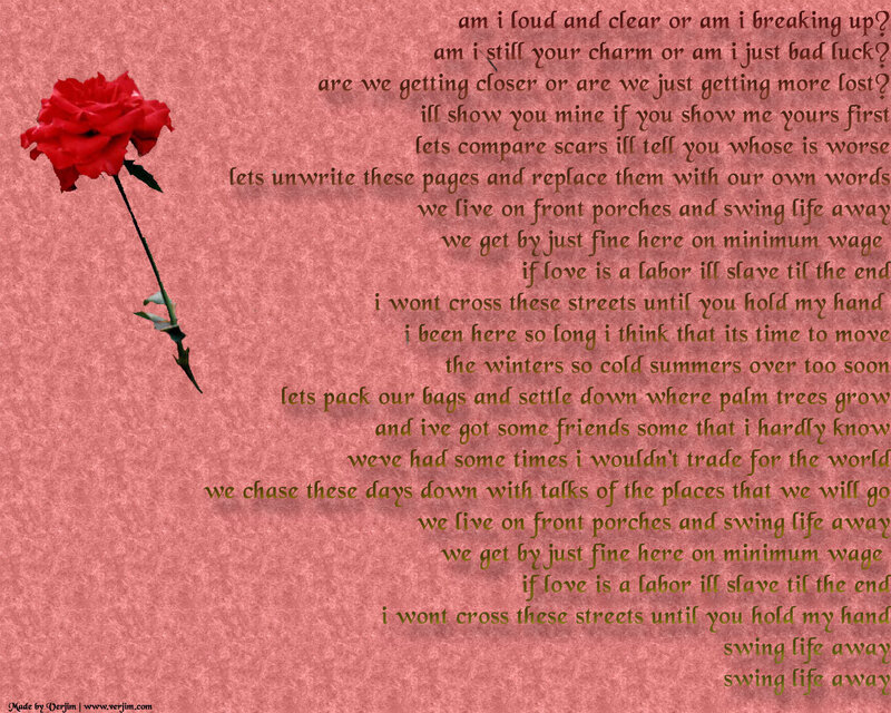 rose with poem text