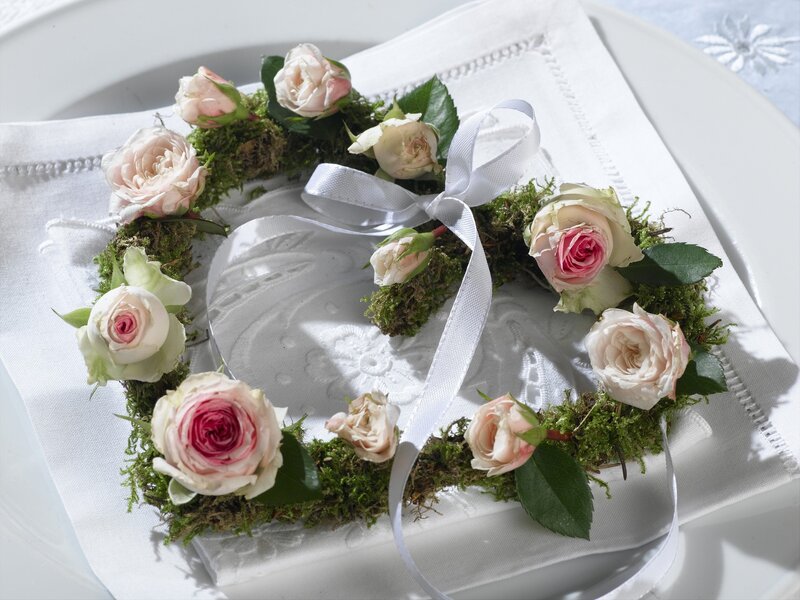Rose Wreath on Napkin