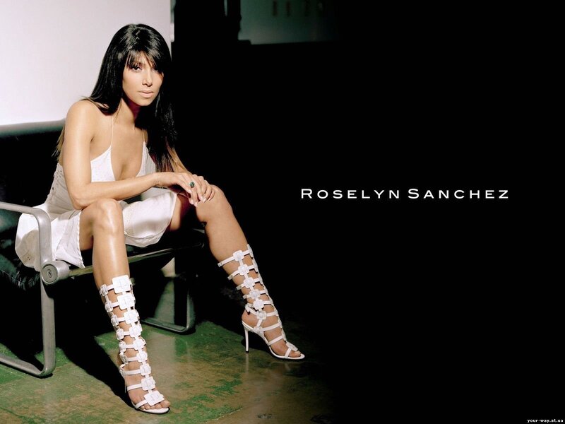 Roselyn Sanchez in white dress