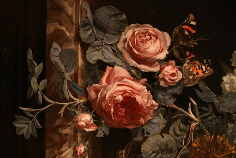 Roses and Butterflies — Pink, Dramatic