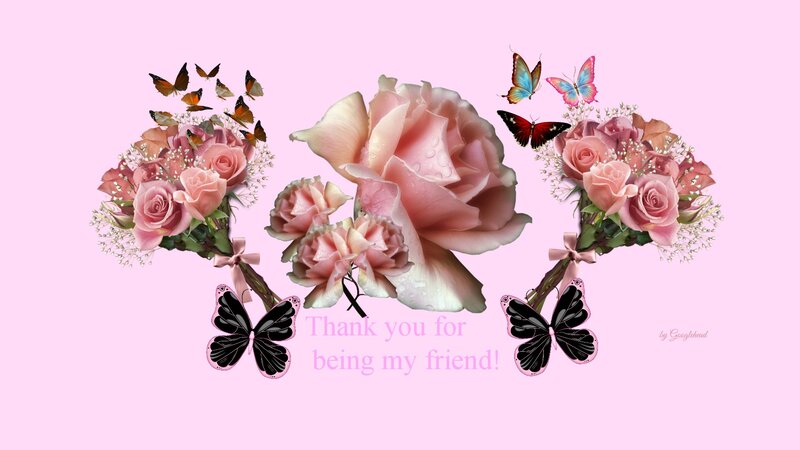 Roses and Butterflies — Pink, Gentle