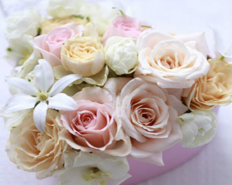 Roses and Clematis Bouquet