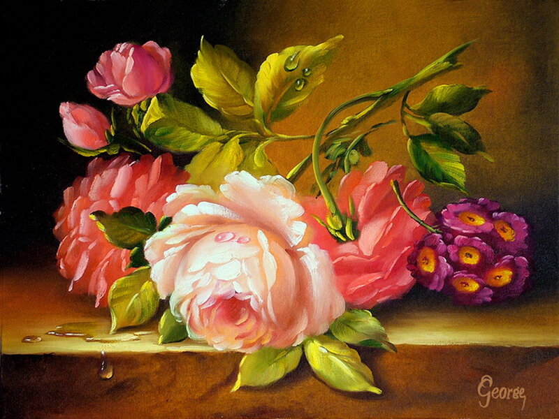 Roses and Flowers — Pink